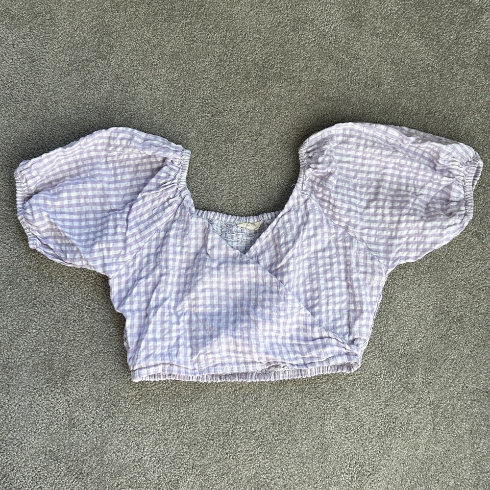 Purple Wrap Top